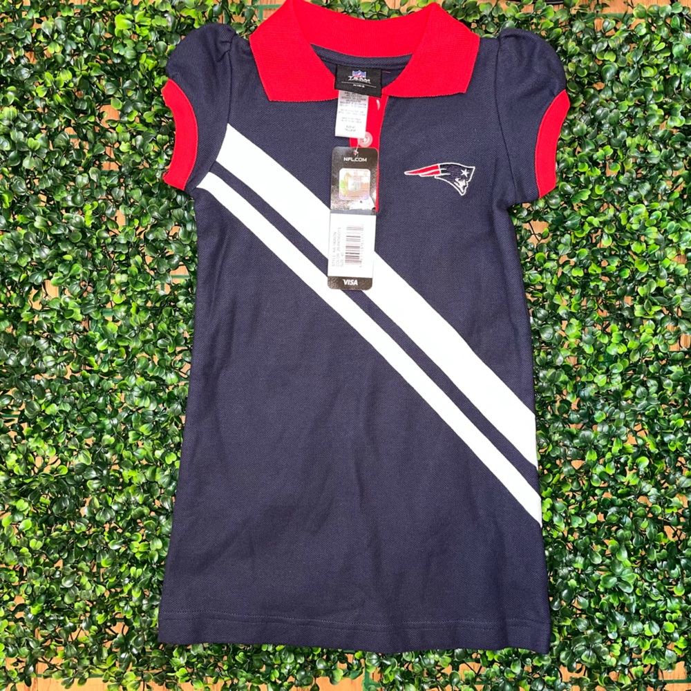 NFL Patriots kids team apparel dress NWT size 4t